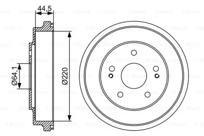 Тормозный барабан BOSCH 0 986 477 147