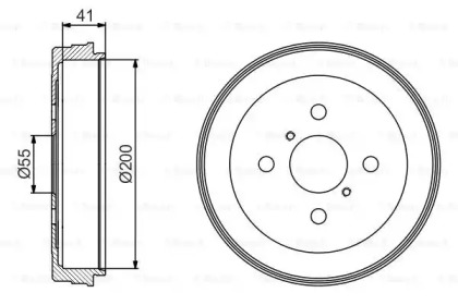 Тормозный барабан BOSCH 0 986 477 199