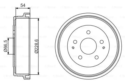 Тормозный барабан BOSCH 0 986 477 230