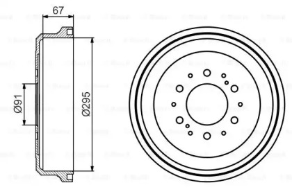 Тормозной барабан BOSCH 0 986 477 241