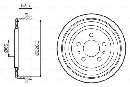 Тормозный барабан BOSCH 0 986 477 248