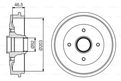 Тормозный барабан BOSCH 0 986 477 253