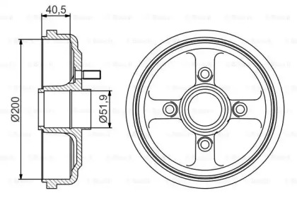 Тормозный барабан BOSCH 0 986 477 310