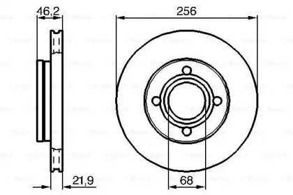 Тормозной диск BOSCH 0 986 478 018