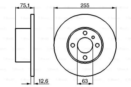 Тормозной диск BOSCH 0 986 478 032