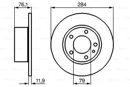 Тормозной диск BOSCH 0 986 478 037