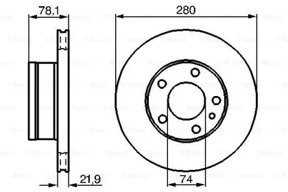 Тормозной диск BOSCH 0 986 478 041