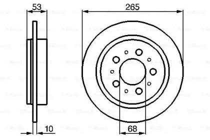 Тормозной диск BOSCH 0 986 478 042