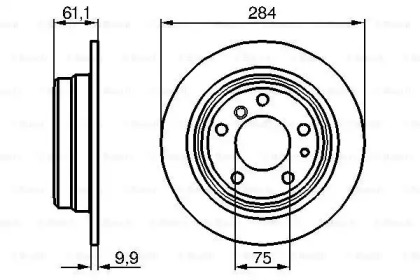 Тормозной диск BOSCH 0 986 478 044