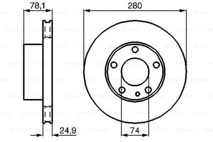 Тормозной диск BOSCH 0 986 478 049