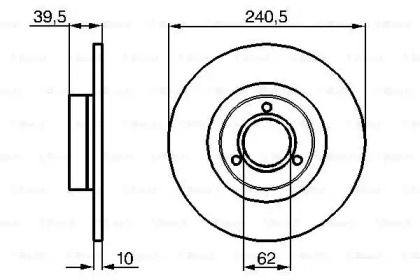 Тормозной диск BOSCH 0 986 478 051