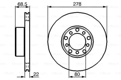 Тормозной диск BOSCH 0 986 478 061