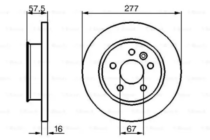 Тормозной диск BOSCH 0 986 478 065