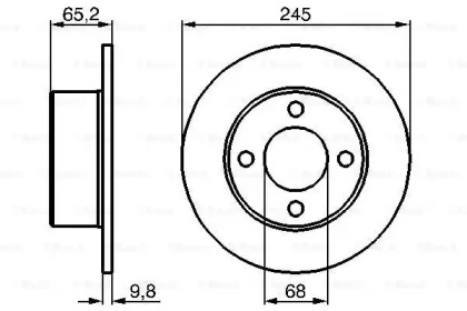 Тормозной диск BOSCH 0 986 478 073