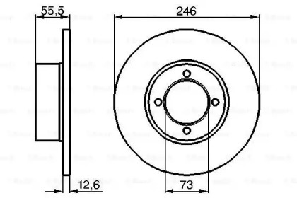 Тормозной диск BOSCH 0 986 478 082