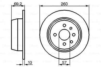 Тормозной диск BOSCH 0 986 478 086