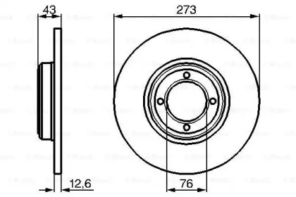 Тормозной диск BOSCH 0 986 478 091