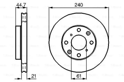 Тормозной диск BOSCH 0 986 478 115