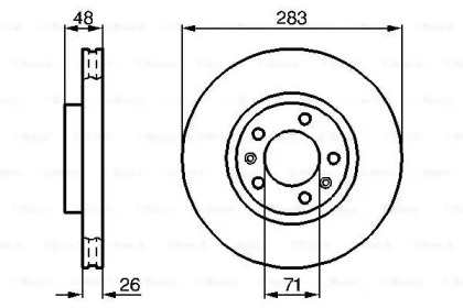 Тормозной диск BOSCH 0 986 478 125