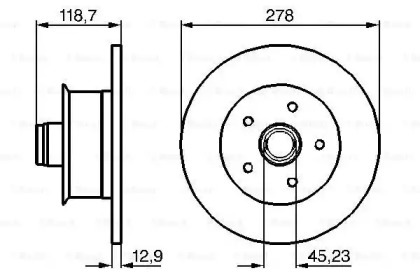 Тормозной диск BOSCH 0 986 478 136