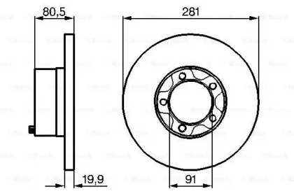 Тормозной диск BOSCH 0 986 478 138