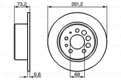 Тормозной диск BOSCH 0 986 478 143