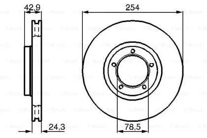 Тормозной диск BOSCH 0 986 478 160