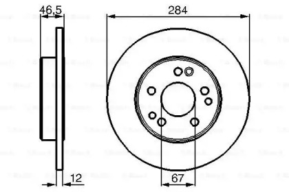 Тормозной диск BOSCH 0 986 478 187