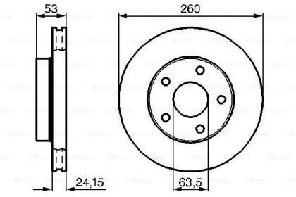 Тормозной диск BOSCH 0 986 478 195