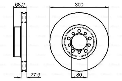 Тормозной диск BOSCH 0 986 478 197