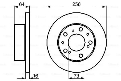 Тормозной диск BOSCH 0 986 478 200