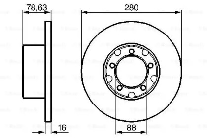 Тормозной диск BOSCH 0 986 478 201