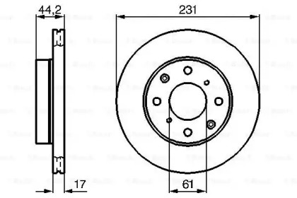 Тормозной диск BOSCH 0 986 478 203