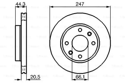 Тормозной диск BOSCH 0 986 478 211