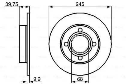 Тормозной диск BOSCH 0 986 478 216