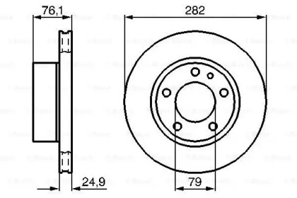 Тормозной диск BOSCH 0 986 478 217