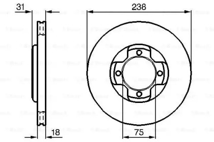 Тормозной диск BOSCH 0 986 478 249