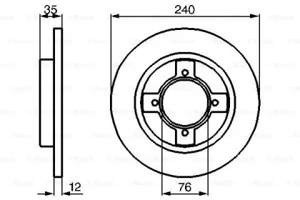 Тормозной диск BOSCH 0 986 478 261