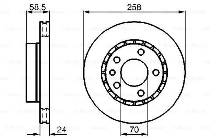 Тормозной диск BOSCH 0 986 478 265