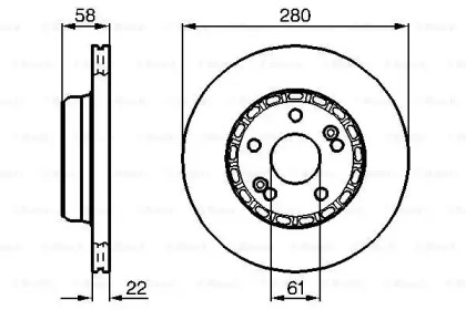 Тормозной диск BOSCH 0 986 478 280