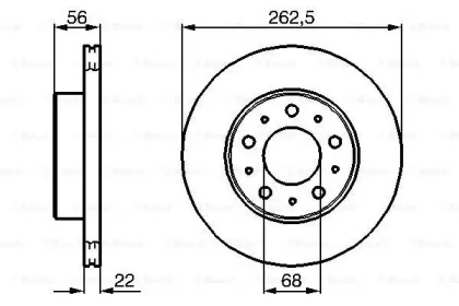 Тормозной диск BOSCH 0 986 478 283