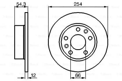 Тормозной диск BOSCH 0 986 478 289