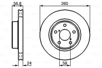 Тормозной диск BOSCH 0 986 478 293