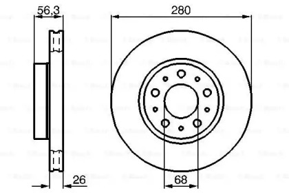 Тормозной диск BOSCH 0 986 478 298