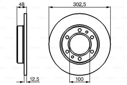 Тормозной диск BOSCH 0 986 478 304