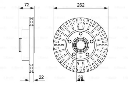 Тормозной диск BOSCH 0 986 478 307