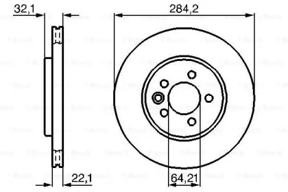 Тормозной диск BOSCH 0 986 478 314