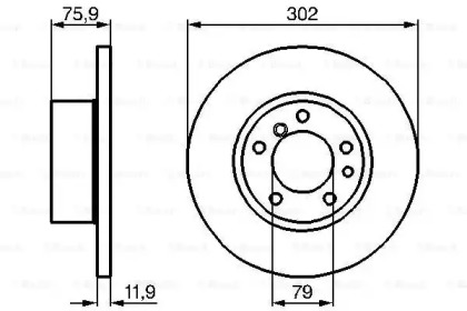 Тормозной диск BOSCH 0 986 478 319