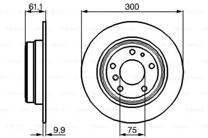 Тормозной диск BOSCH 0 986 478 321