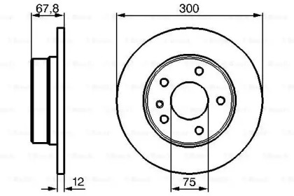 Тормозной диск BOSCH 0 986 478 322